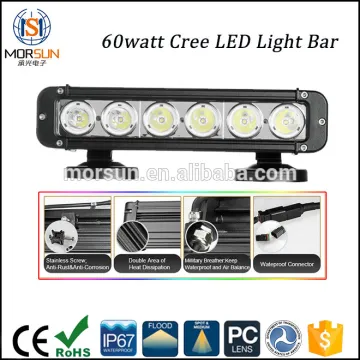 single row led bar 60w offroad led bar
