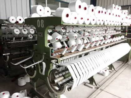 xinrui textile jmt brand polyester yarn 50/3 hanks yarn