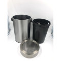 Stainless Steel Waste Bin with Swing lip