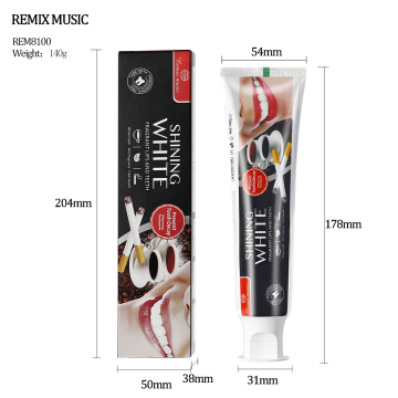 OEM Factory 140g Label Pribadi Anti-Bakteri Natural Pemutih Gigi