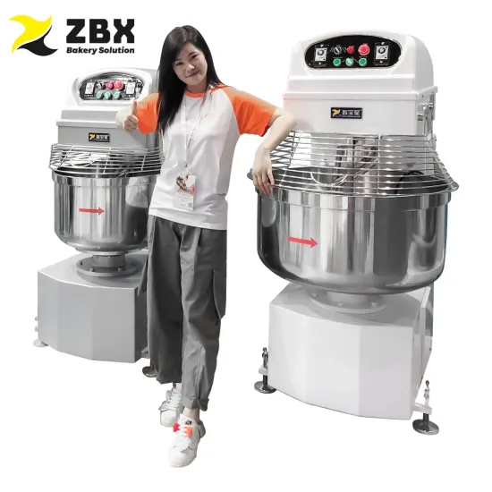 Best Stainless Steel Spiral Dough Mixer 3kg 5kg 8kg 12kg 16kg 20kg 25kg 40kg 50kg 75kg 100kg 125kg 150kg 200kg Factory Price Commercial Bakery Equipment