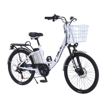 Classic 24 \ "" 250W Motor City Electric Bicycle avec cadre en alliage en aluminium, affichage LED et aide à la pédale