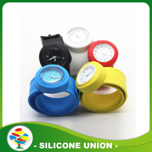 High Quality Promotional Silicone Slap Band Watch