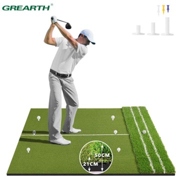 Estera de golf 2 en 1 con base EVA antideslizante