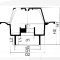 UPVC Pipe Fitting สำหรับ Drainage Roof Drain