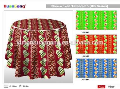 hot sales round Christmas oilproof tablecloths