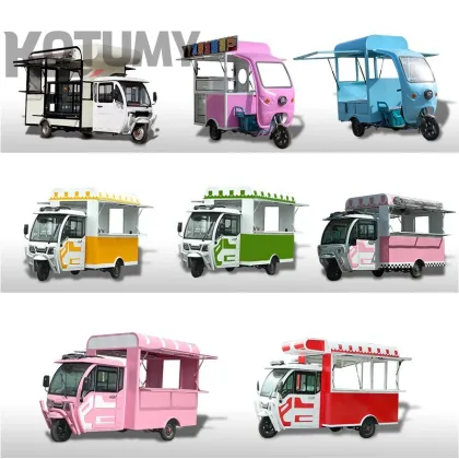 Three Wheeled Electric Dining Truck for Mobile Kitchen and Restaurant Food Truck