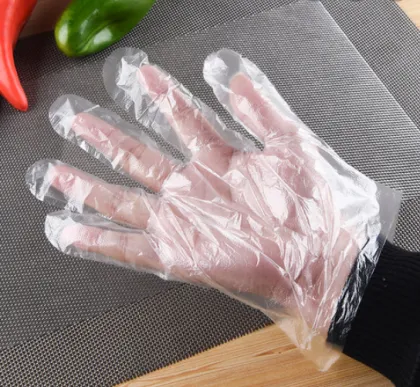 Skin safety PE gloves disposable food use