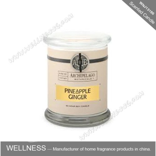 custom fragrance glass jar candle for decoration