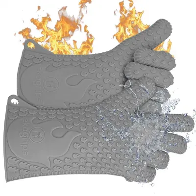 Kitchen Oven Meat Handling Cooking Eko Grips Premium Heat-Resistant BBQ Gloves
