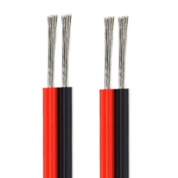 Kawat Berkembar Flat 2 Teras Merah Hitam Fleksibel