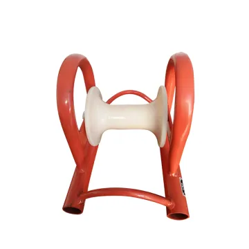 Straight cable roller steel frame electric bridge underground cable pulley