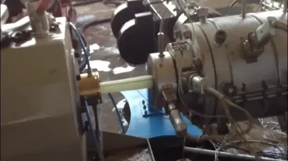Plastic PE water supply/drain pipe making machine