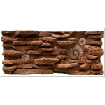 Placa de fundo fóssil de animais marrons