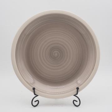 Τελευταίο σχεδιασμό Ceramic Ceramic Sernery για εστιατόριο, Brown Ceramic Tableware Dinner Set