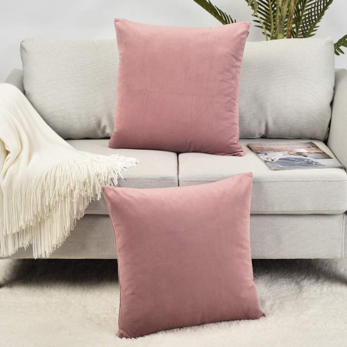 Coussin Velours Carré Confortable Pour La Déco Maison