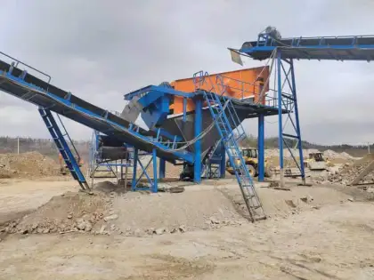 Automatic vibrating screen machine