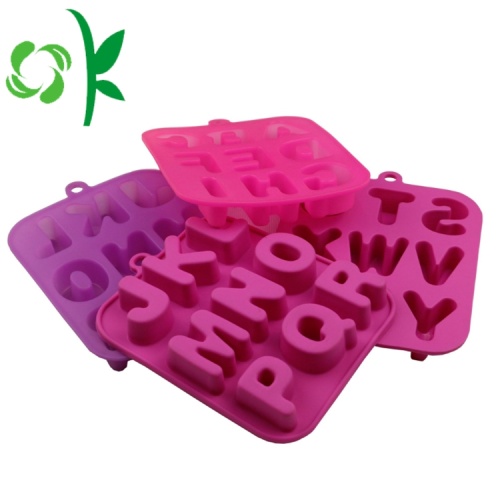 Silicone Baking Products Silicone Alphabet Candy Baking Cake Molds Manufactory