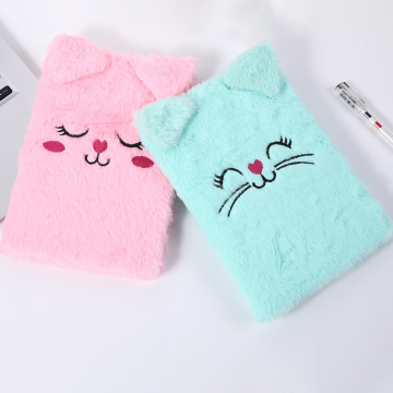 Cute Little Rabbit Love Notepad - Creative Cartoon Fur Diary for Children's Day Gift