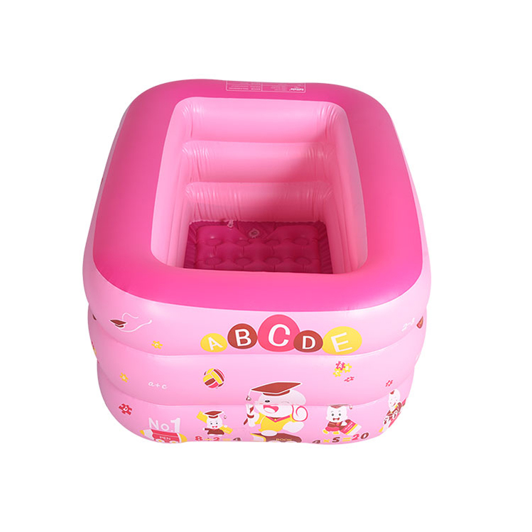 Inflatable Baby Swimming Pool Pink Inflatable Kiddie Pool