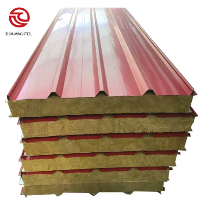 perforated metal rockwool mineral wool sandwich panel