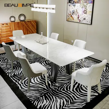 Luxury Fendi Design Italian Marble Dining Table