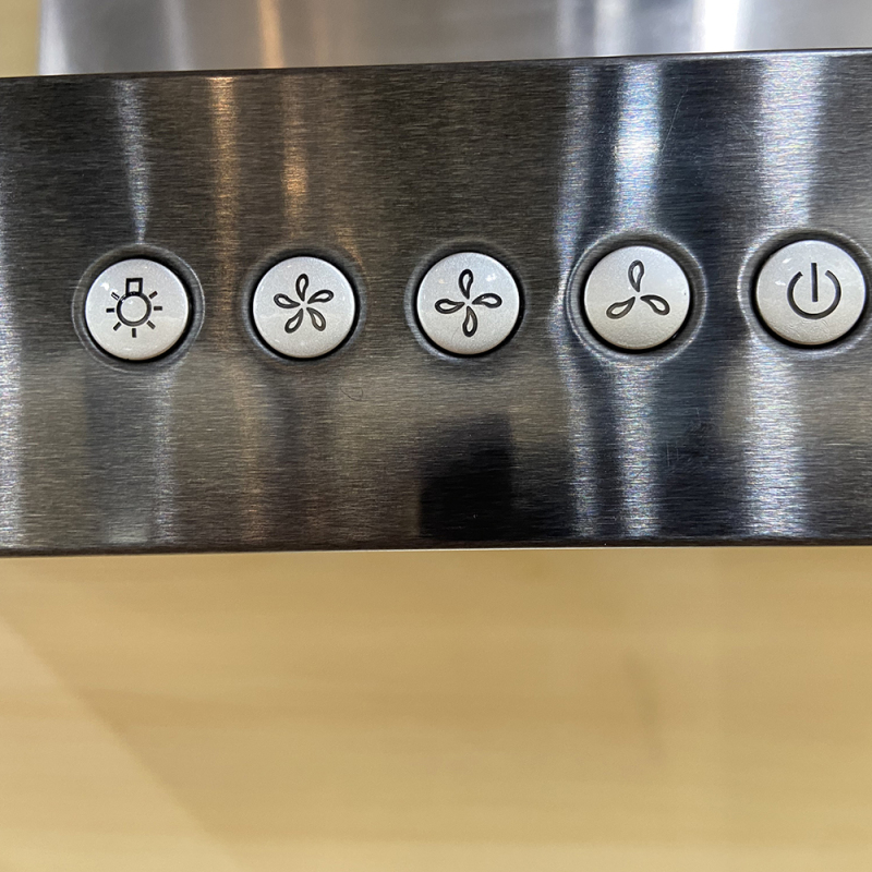 North America Market T Shape touch Button Custom Or Standard Side Wall Mounted Range Hood With ETL Certificated