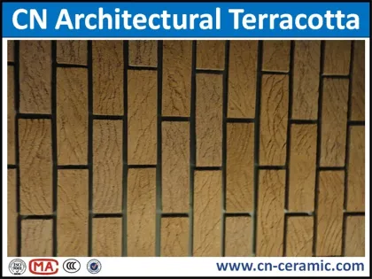 Terracotta split wall tiles