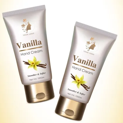 Vanilla-scented hand cream for skin care