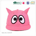 Children Cotton Flat Bill Cap with Horns