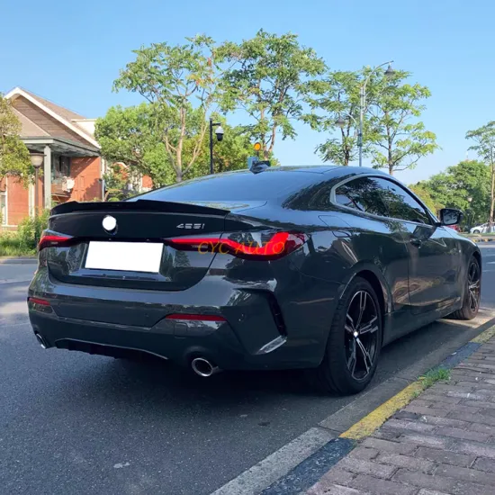 ABS Material G82 CS Style Gloss Black Rear Trunk Spoiler for BMW 4 Series G22 G23 Coupe 2020-2022