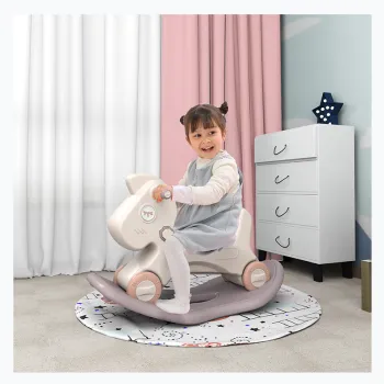 Plush Animal Rocker: 3-in-1 Ride-On Toy for Toddlers