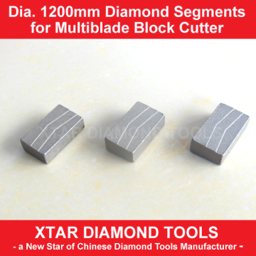 Dia.1200mm Single Blade Segments Granite Diamond Segments