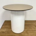 White Round Coffee Dining Furniture Metal Table Legs