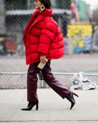Girls' down puffer jacket