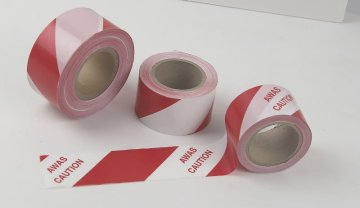 Warning tape printed with words, logos or customized phrase