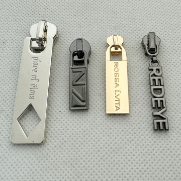 Neostar Custom Metal Jacket Zipper Slider with Decorative Puller Head