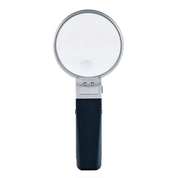 Handheld -LED beleuchtete Acryl -Objektivvergrößerungsglas - 2x/5x Vergrößerung