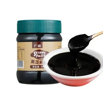 Wholesale 340g Instant Black Sesame Paste: Perfect for Flavoring Bubble Tea, Noodles, Desserts, and Baby Food