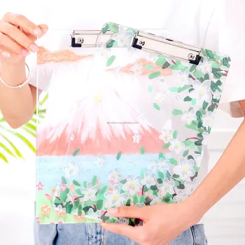 Hot-Selling Custom Acrylic Glitter Stationery Clipboards for Office Learning