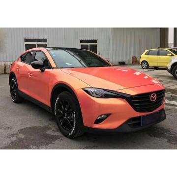 Korall orange färg skiftande vinyl wrap