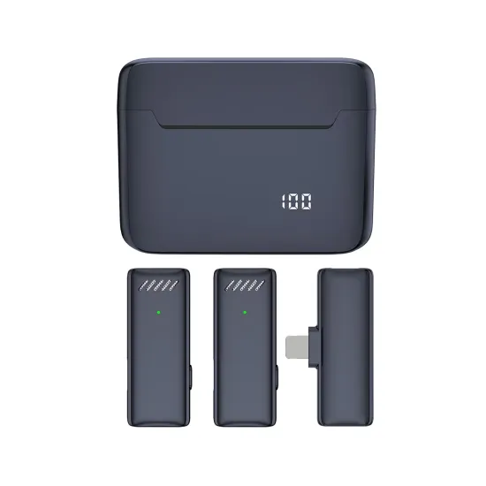 Digital Bluetooth 2-in-1 Portable Lapel Wireless Microphone for Mobile Phone and Computer