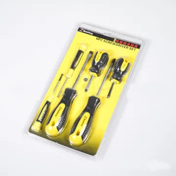Fashion Design Hardware Tools: Precise Flat Head Screwdriver 6pcs Steel Screwdriver Set