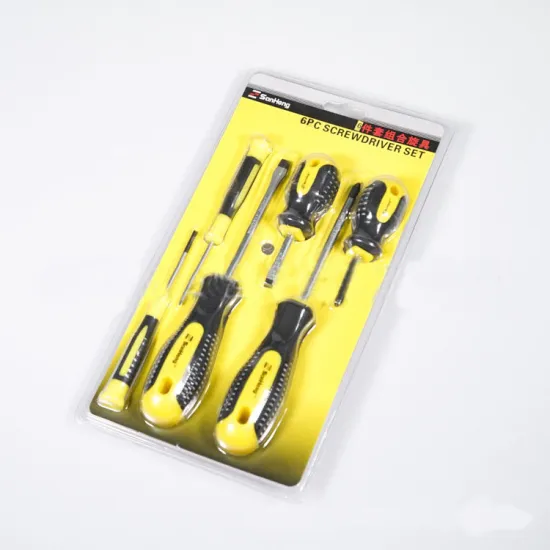 Fashion Design Hardware Tools: Precise Flat Head Screwdriver 6pcs Steel Screwdriver Set