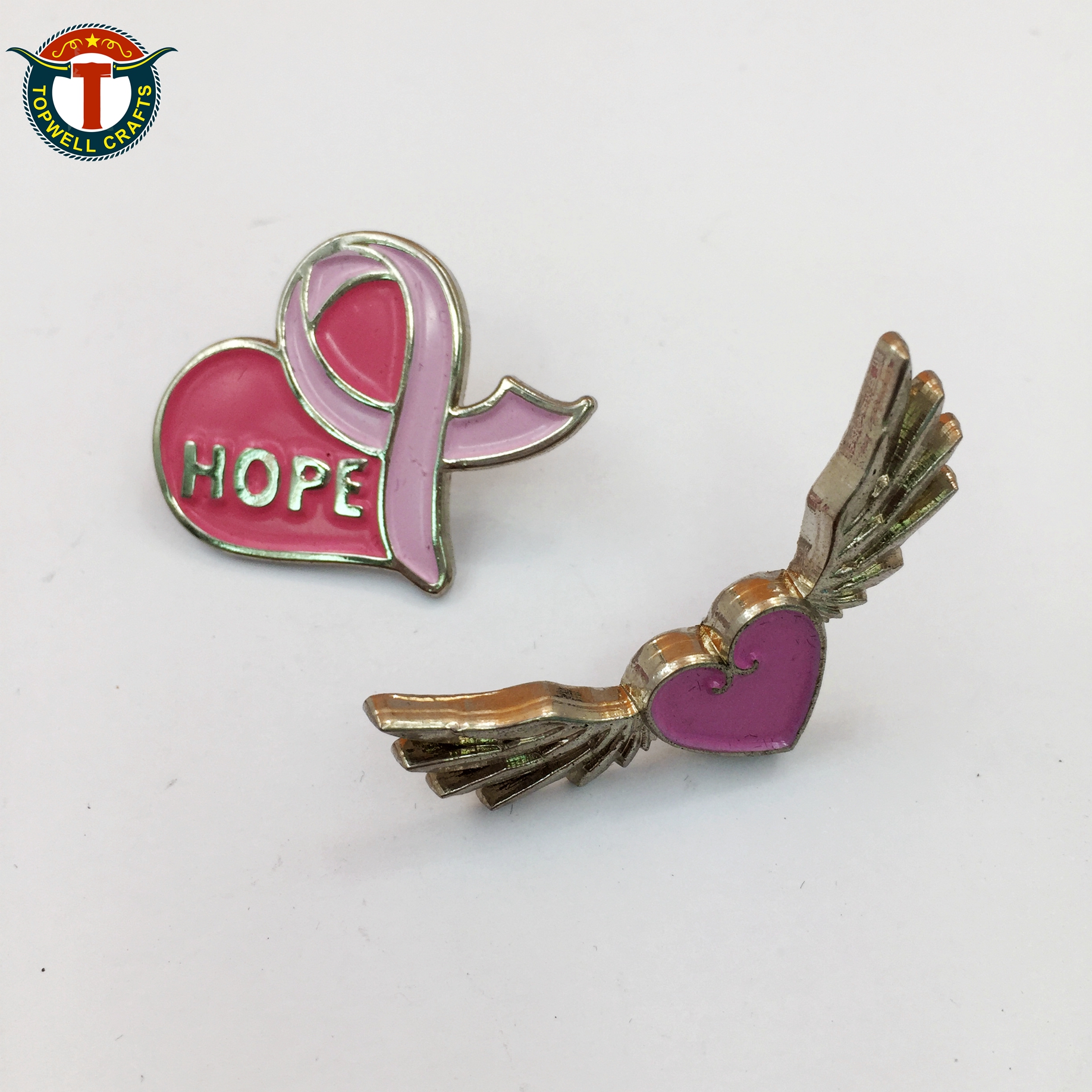 New Design Factory Cheap Letter Logo Custom Soft Enamel Award Brooch Lapel Pins5