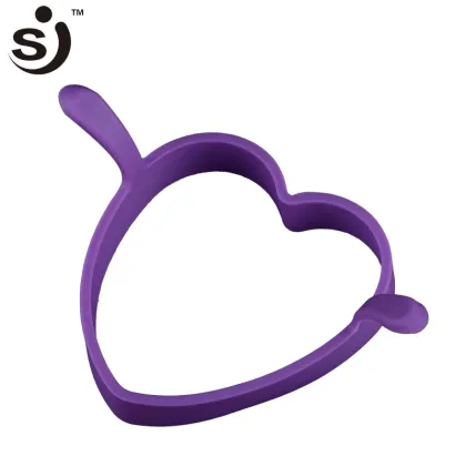 Sweet Heart Shaped Heat Resistant Egg Former Fried Egg Cooker For Breakfast