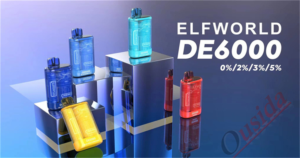 Price de fábrica Vape desechable Elfworld 6000 bocanadas