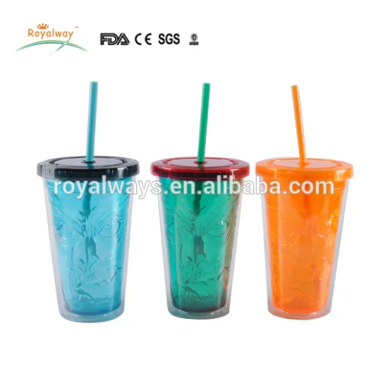 16oz Halloween Skull Double Wall Tumbler with Straw