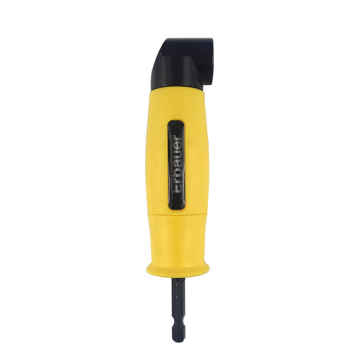 Electric Drill Right Angle Bender Extension Fitting with 90 Degree Crank Screwdriver Joint for Narrow Space Access, 1/4" and 6.35mm