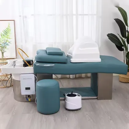 Factory OEM/ODM Professional Salon Washing Hair Massage Chair Lay Down Shampoo Bed Thai Spa Bed